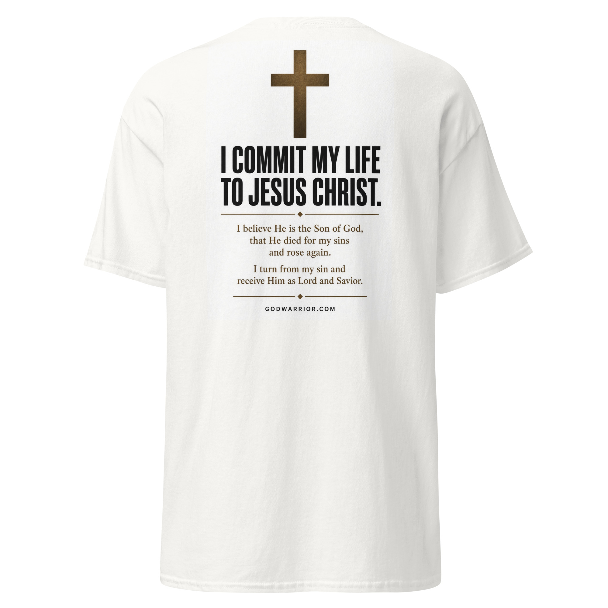 I Commit My Life To Jesus Christ - Pledge Tshirt - Help People Convert in Line!!!
